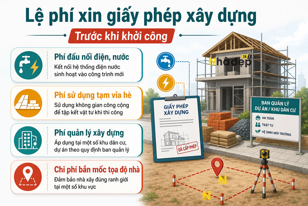 Lệ phí xin phép xây dựng trước khi khởi công